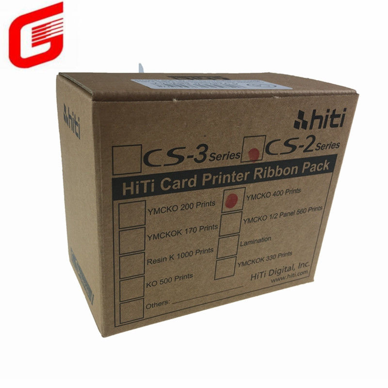 Color Printer Applicable Equipment HITI CS200 YMCKO Full Color Ribbon 400 Prints/roll