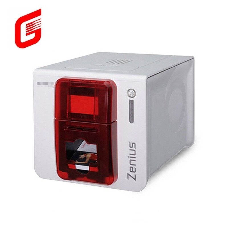 High Speed Color YMCKO Evolis Zenius Single Sided PVC ID Card Printer for CR80 Cards